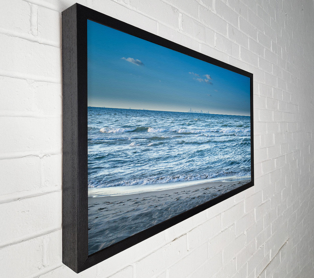  A Canvas Print of Azure Shoreline Dreams Canvas Print