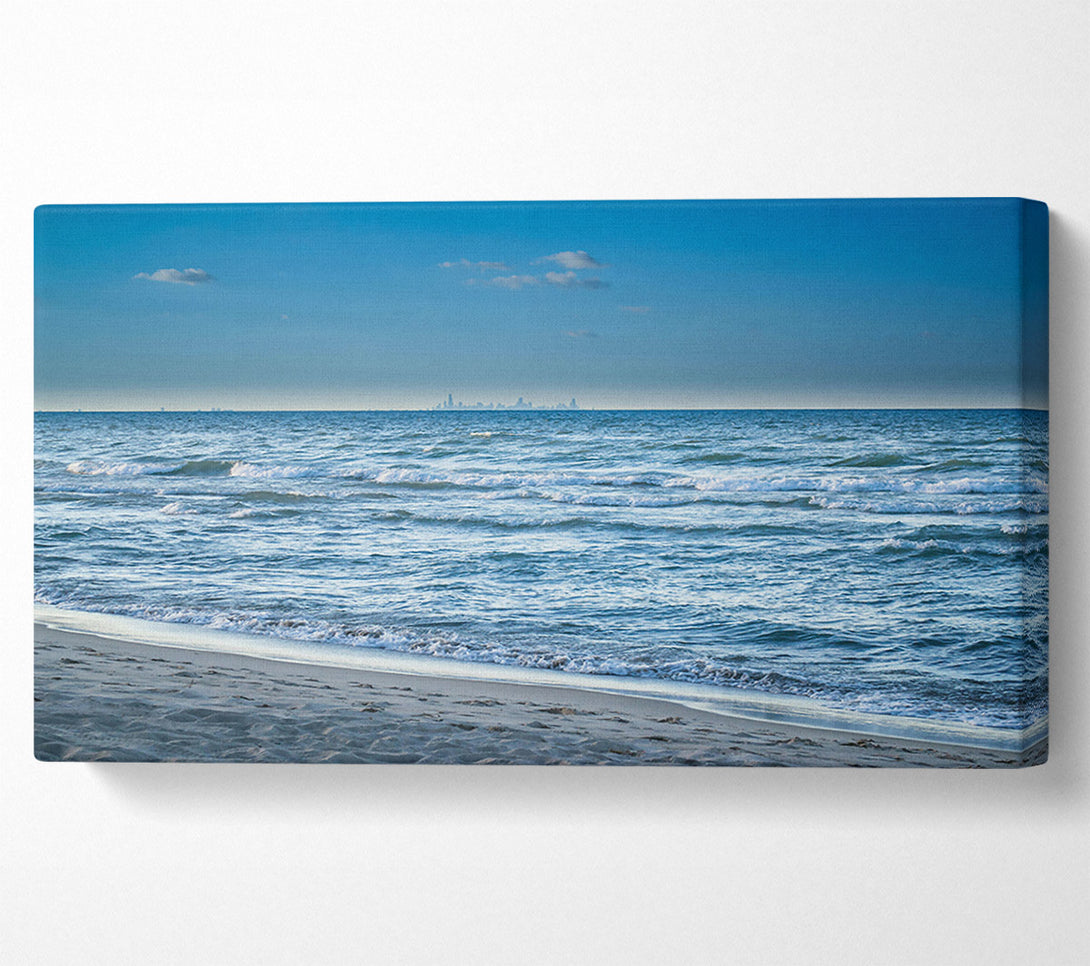  A Canvas Print of Azure Shoreline Dreams Canvas Print