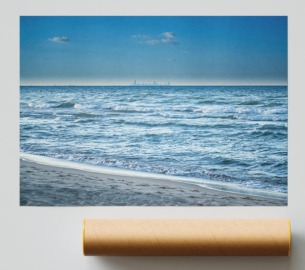 Azure Shoreline Dreams Giclee Print