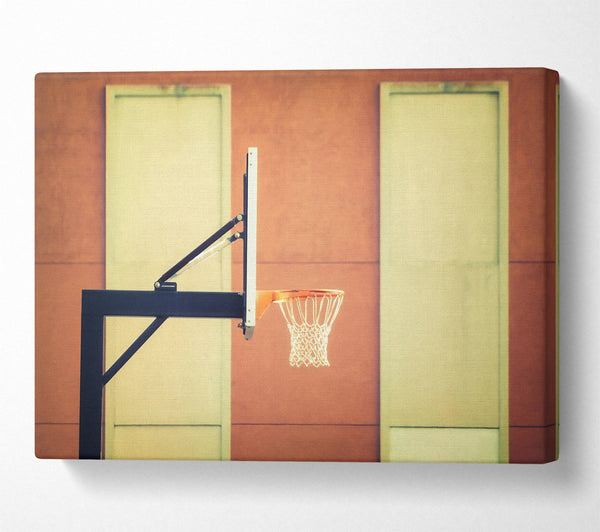  A Canvas Print of Orange Brick Hoop Canvas Art