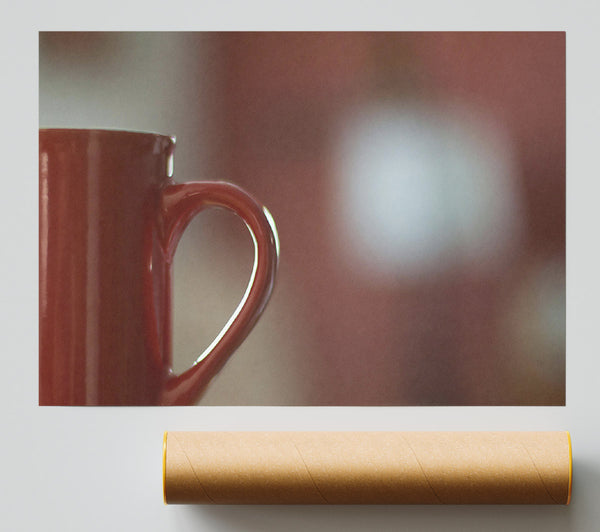 Crimson Cup'S Curve Print