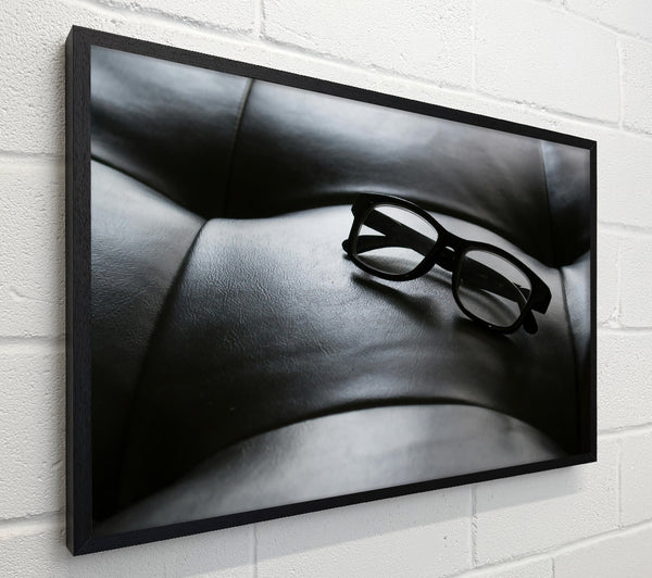 Black Leather Spectacles