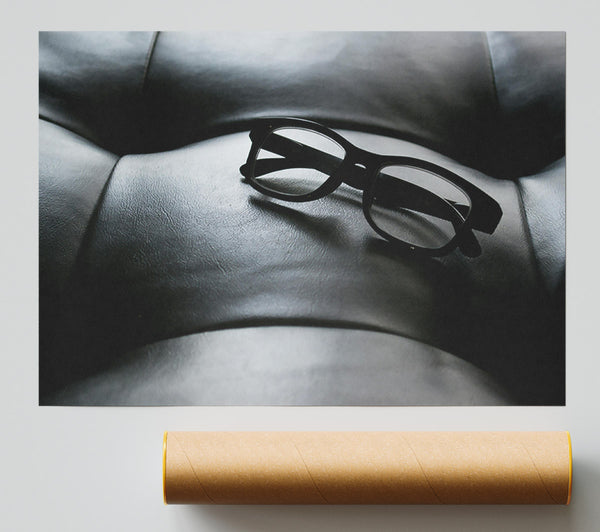 Black Leather Spectacles Giclee Print