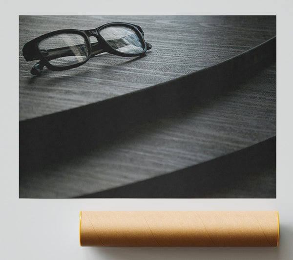 Gray Wooden Perspective Poster