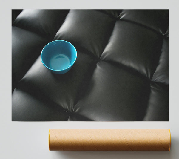 Azure On Black Poster