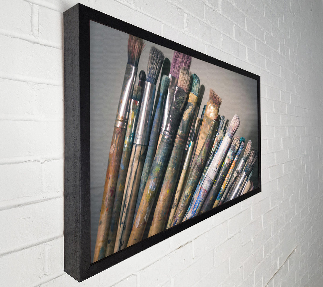  A Canvas Print of The Blue Brush Bundle Canvas Wall Art