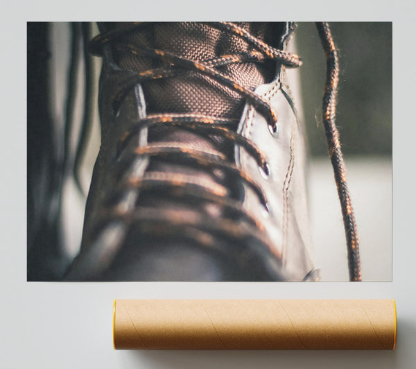 Brown Boot Laces Poster