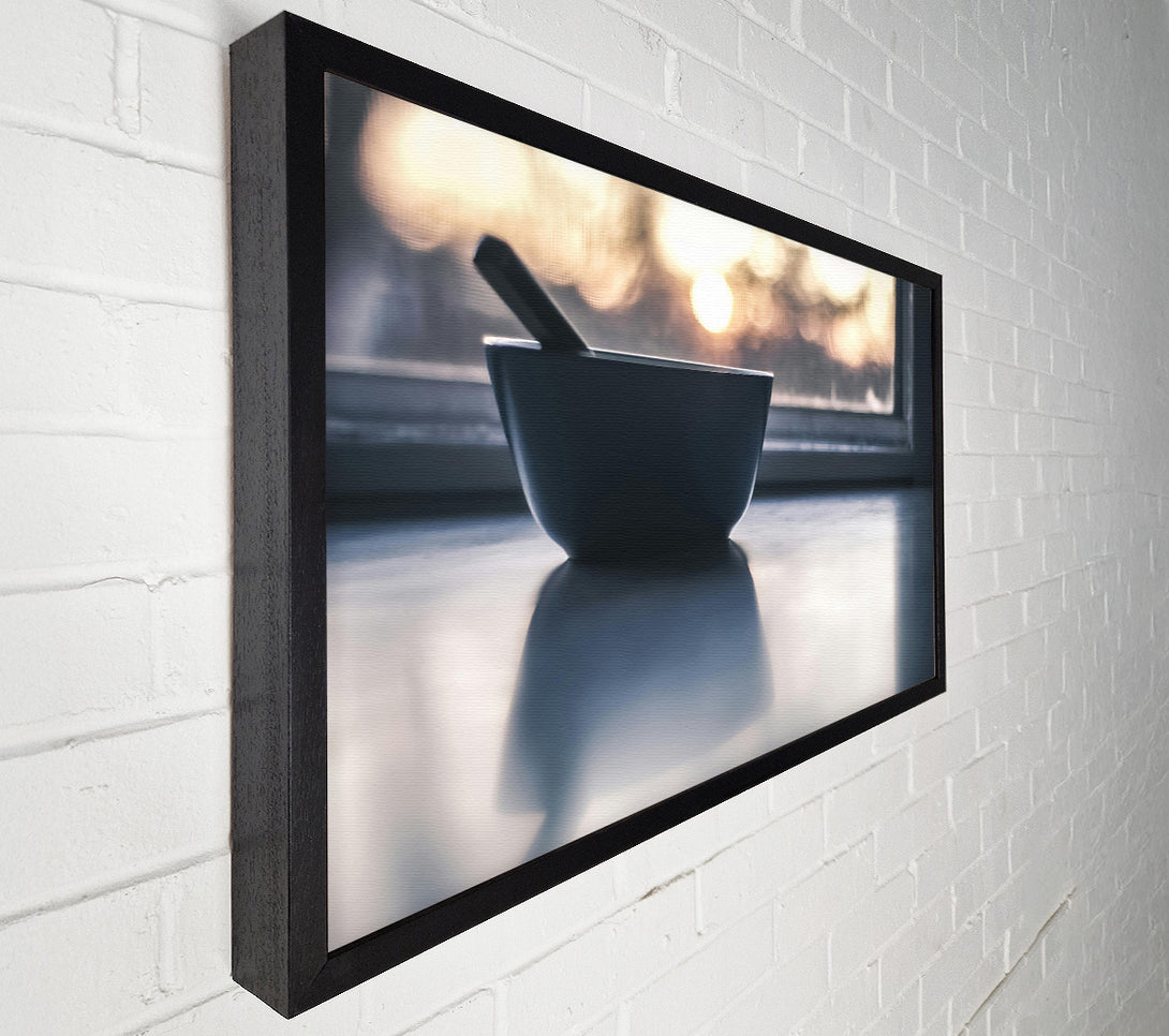  A Canvas Print of Blue Bowl Reflection Canvas Wall Art