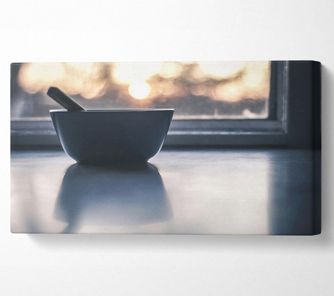  A Canvas Print of Blue Bowl Reflection Canvas Wall Art