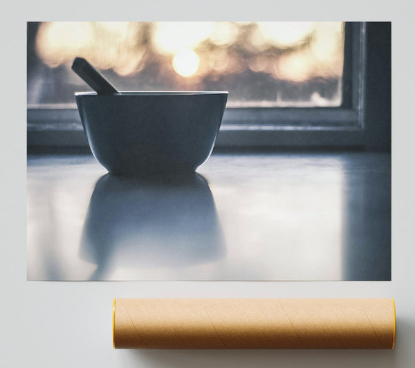 Blue Bowl Reflection Giclee Print