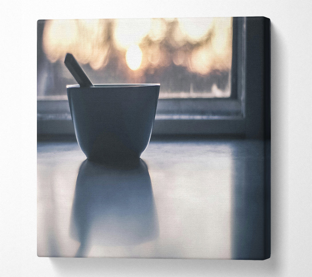  A Canvas Print of Blue Bowl Reflection Canvas Wall Art