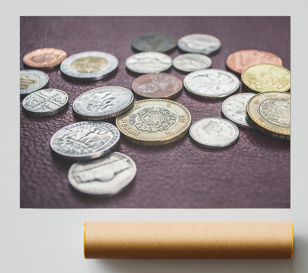 Golden Coin Collection Print