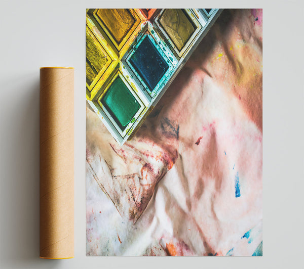Pale Yellow Palette Print