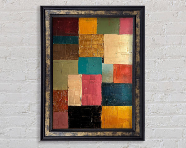 Squares Of Art Framed Print