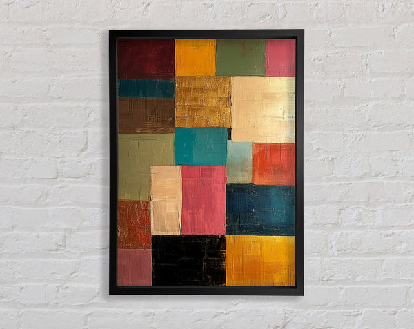 Squares Of Art Framed Print