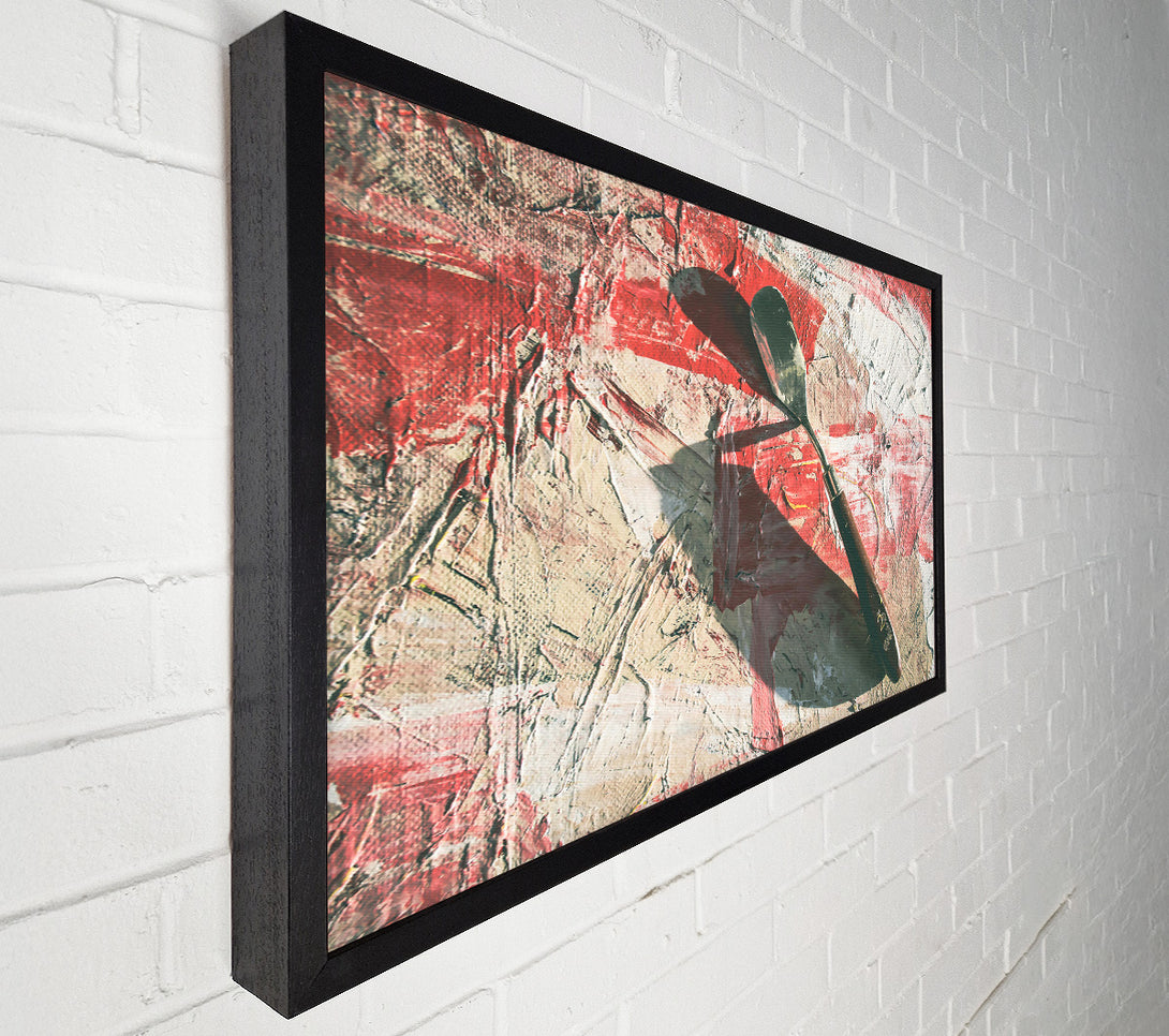  A Canvas Print of Crimson Palette Knife Canvas Print