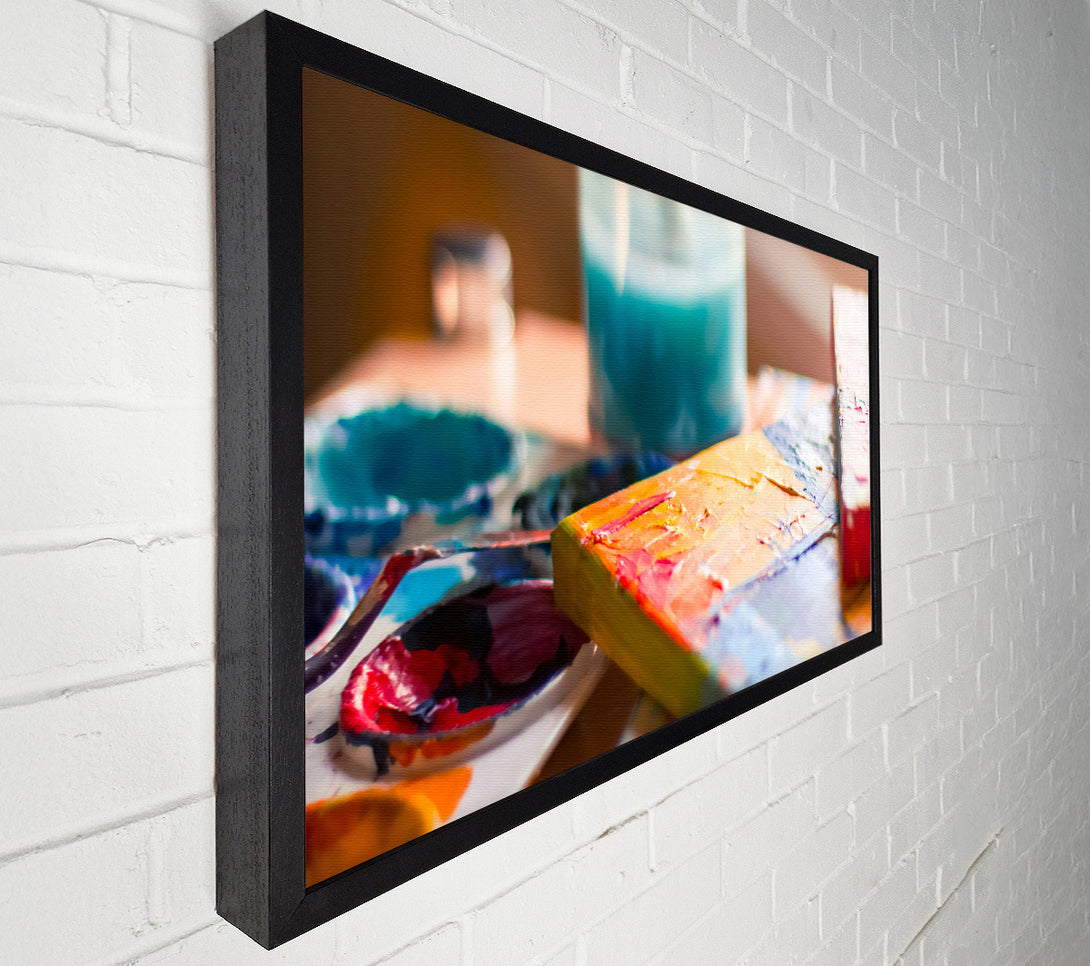  A Canvas Print of Golden Hues Palette Canvas Print