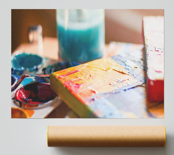 Golden Hues Palette Poster