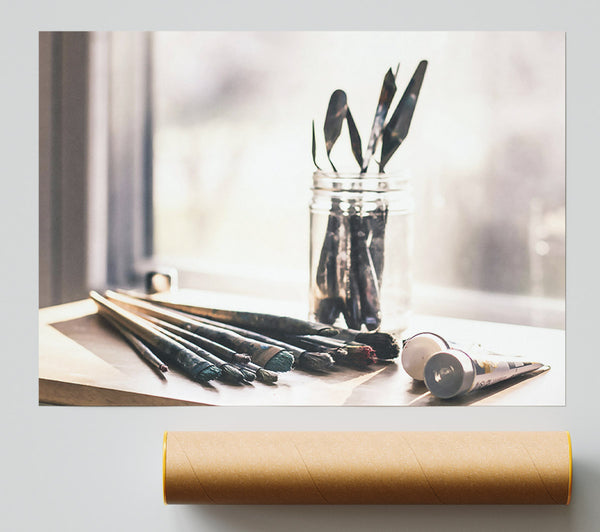 Golden Hour Brushes Giclee Print