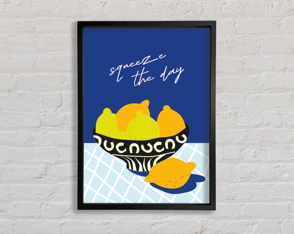 Squeeze The Day Lemons Framed Print