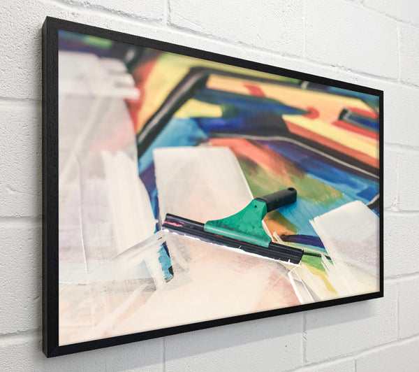 Blue Abstract Squeegee
