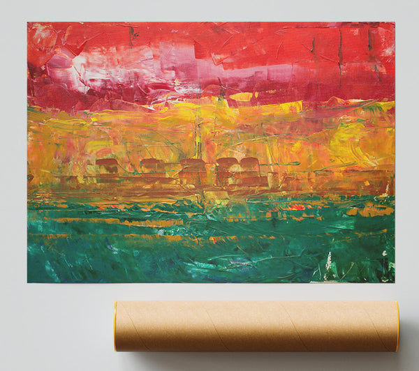 Crimson Horizon Dreams Giclee Print