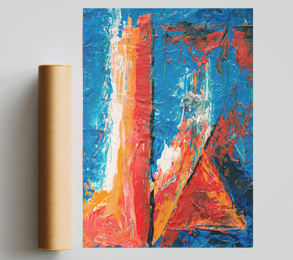 Blue And Red Dreamscape Giclee Print
