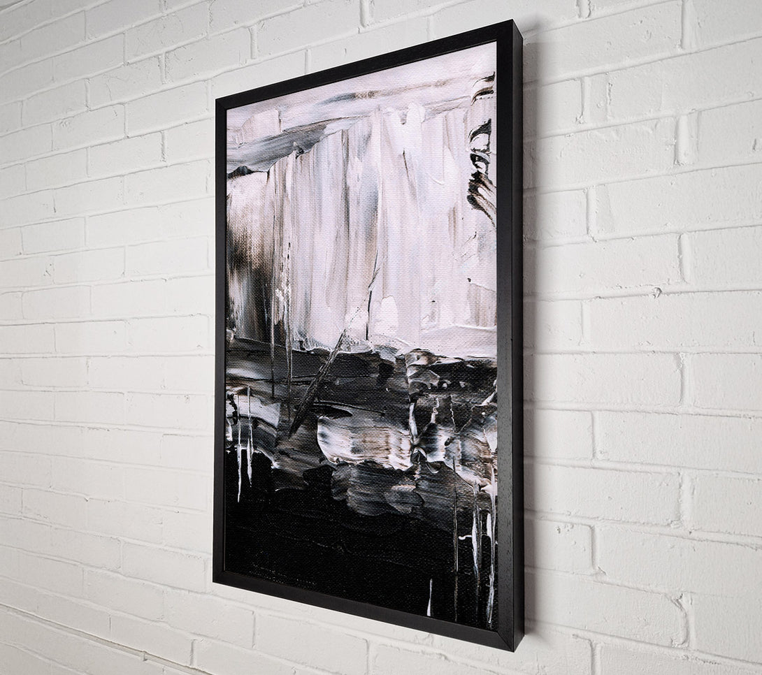  A Canvas Print of White Night Abstract Canvas Wall Art