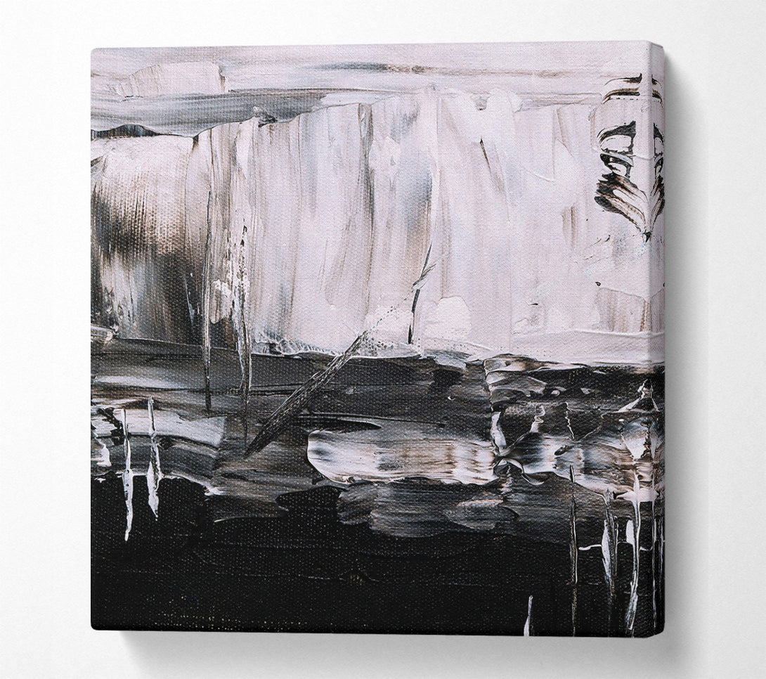  A Canvas Print of White Night Abstract Canvas Wall Art