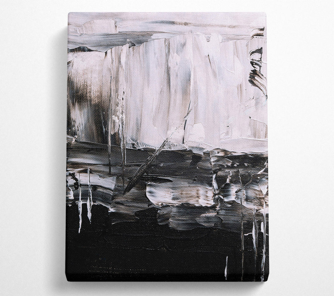  A Canvas Print of White Night Abstract Canvas Wall Art