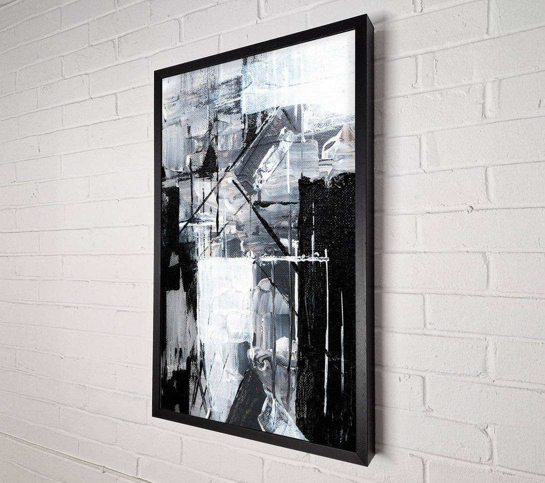  A Canvas Print of White Abstract Cityscape Canvas Art