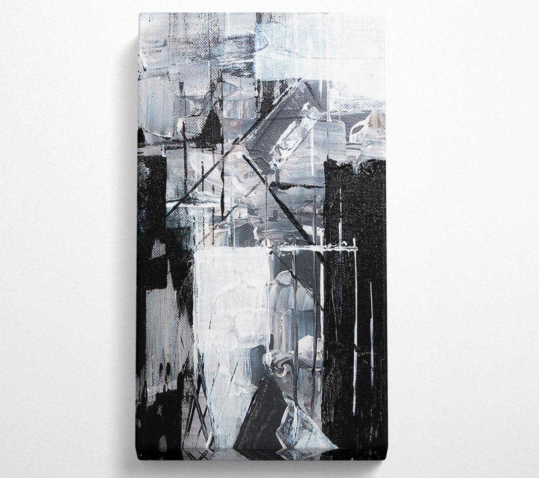  A Canvas Print of White Abstract Cityscape Canvas Art
