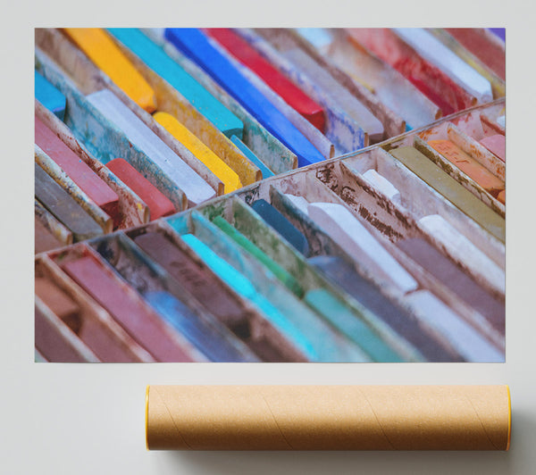 Yellow Palette Of Color Giclee Print