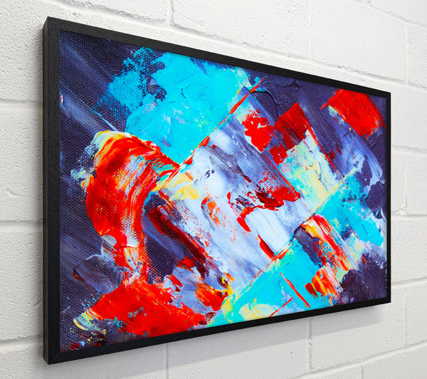 Blue And Red Strokes