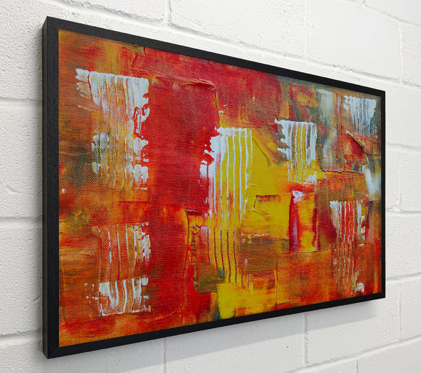 Crimson Striped Abstract