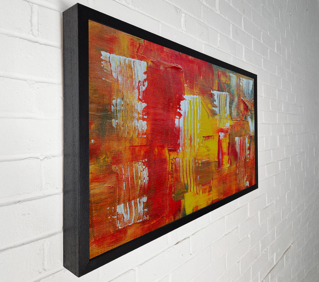  A Canvas Print of Crimson Striped Abstract Canvas Print