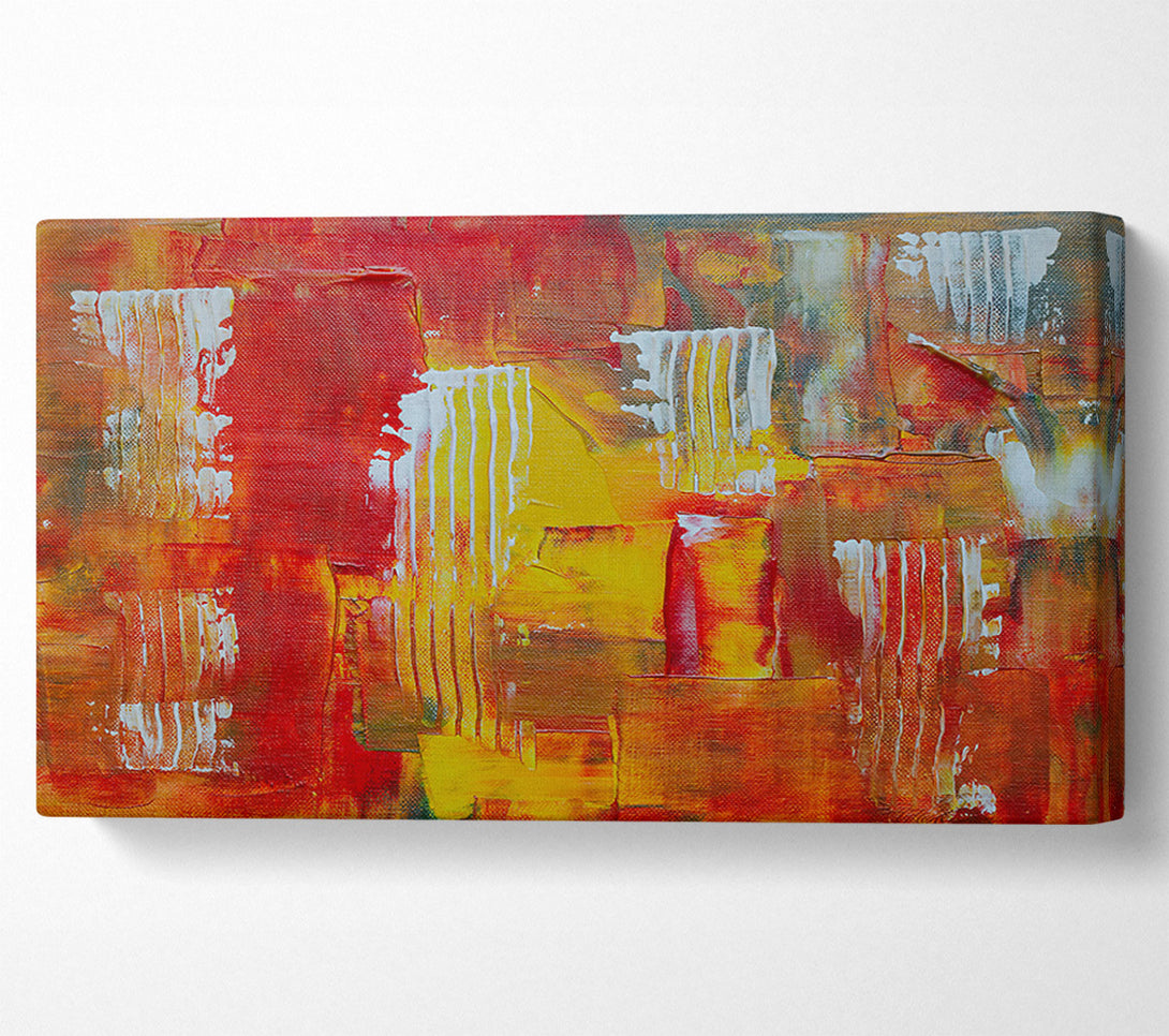  A Canvas Print of Crimson Striped Abstract Canvas Print