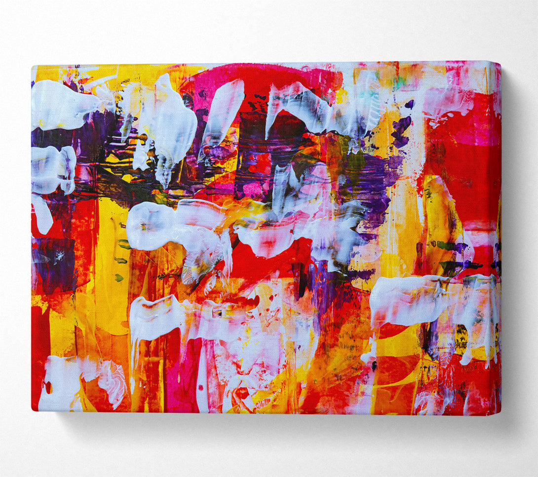  A Canvas Print of Red Abstract Expressionism Canvas Print