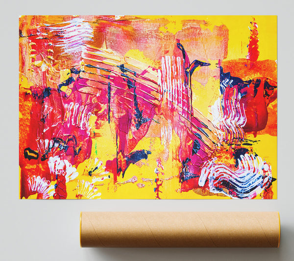 Yellow And Crimson Dreams Giclee Print
