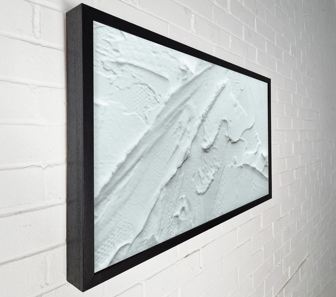  A Canvas Print of Silver Swirling Strokes Canvas Art