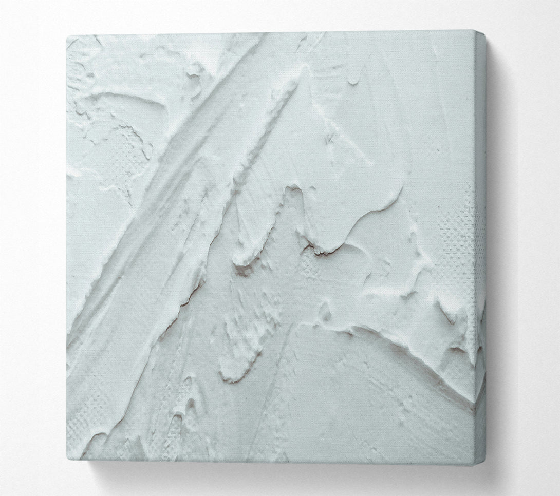  A Canvas Print of Silver Swirling Strokes Canvas Art