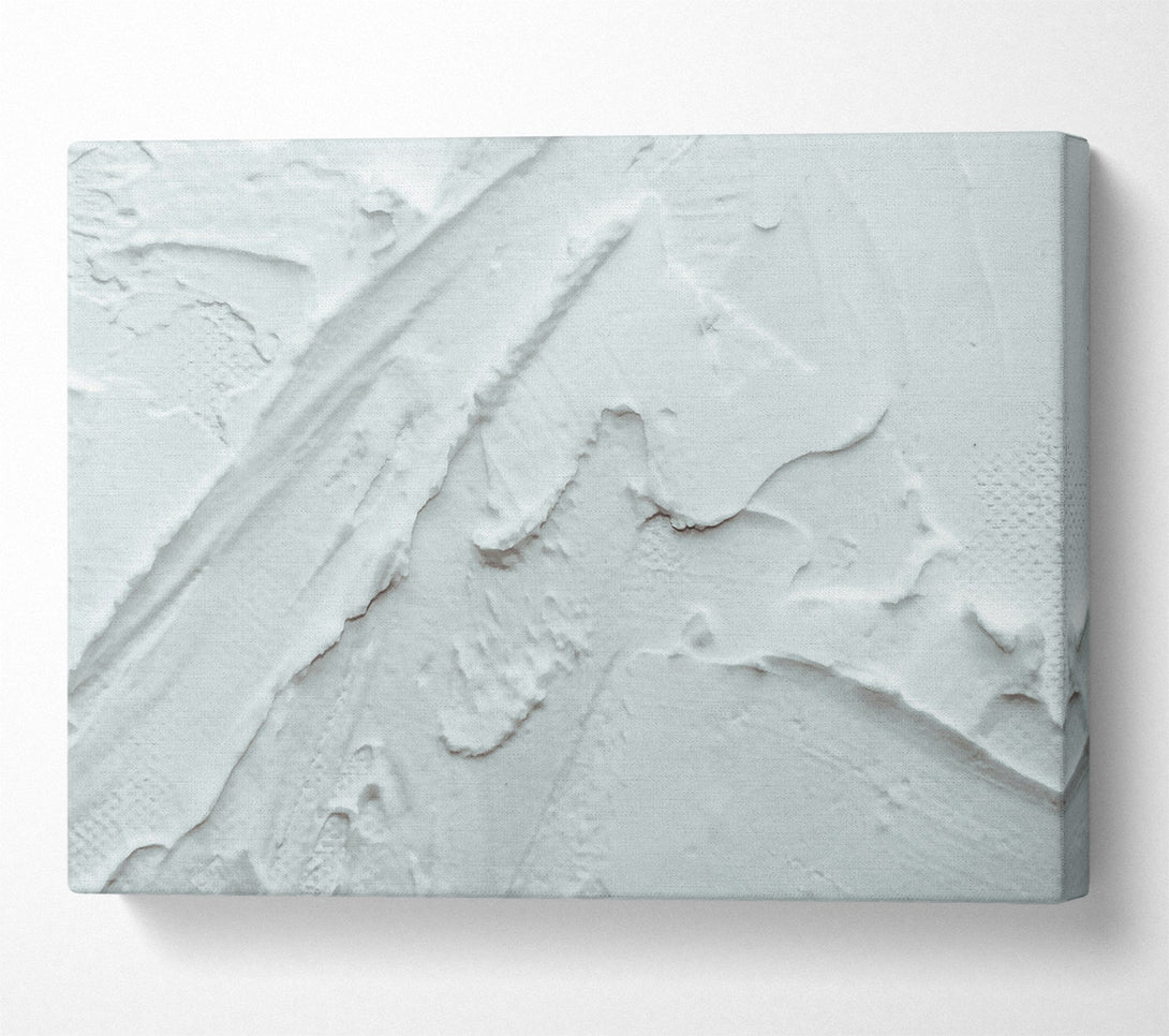  A Canvas Print of Silver Swirling Strokes Canvas Art