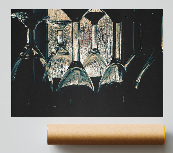 The Black Wine Glass Still Life Giclee Print