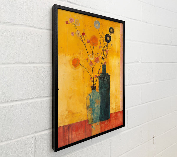 Still Life Vase Klimt Style