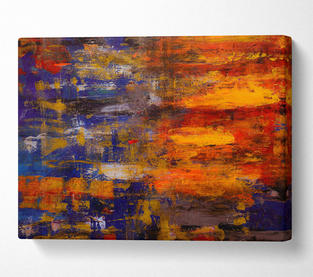  A Canvas Print of Golden Sunset Hues Canvas Wall Art