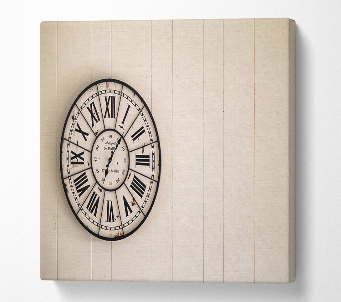  A Canvas Print of Off-White Clock Face Canvas Art