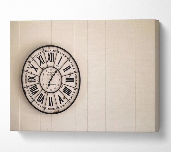  A Canvas Print of Off-White Clock Face Canvas Art