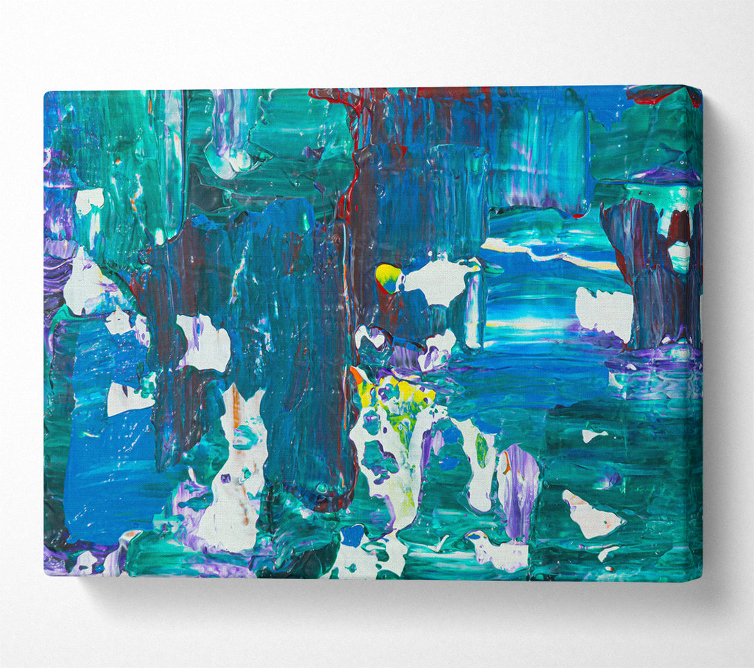  A Canvas Print of Teal Abstract Dreamscape Canvas Wall Art