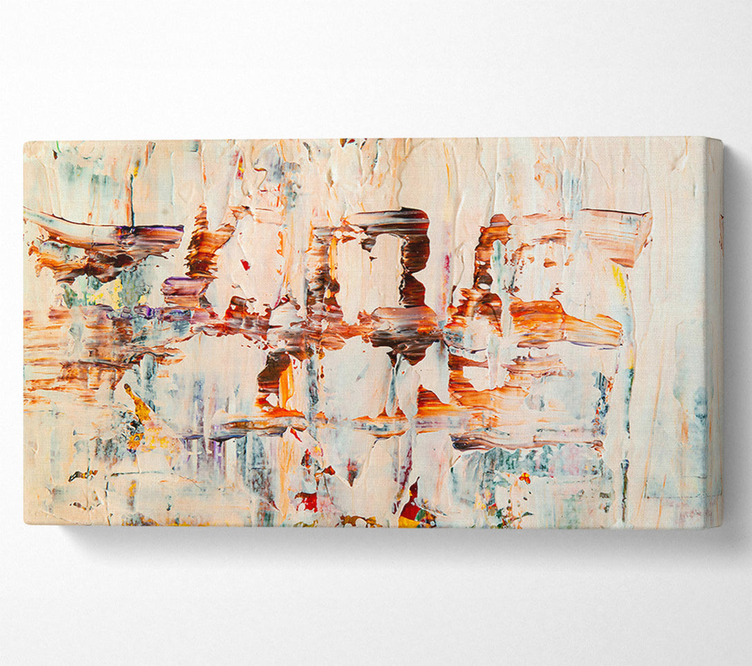 A Canvas Print of White And Rust Dreams Canvas Print