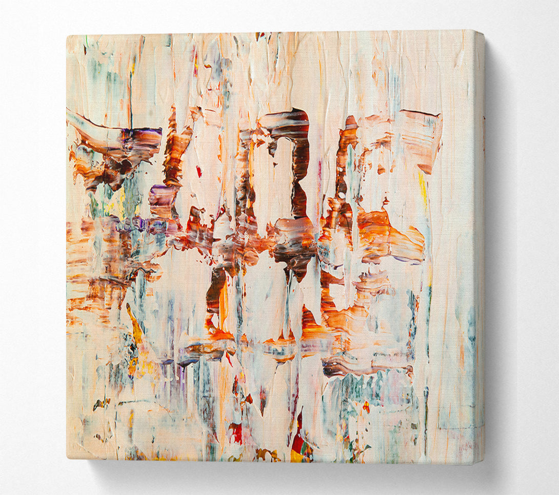  A Canvas Print of White And Rust Dreams Canvas Print